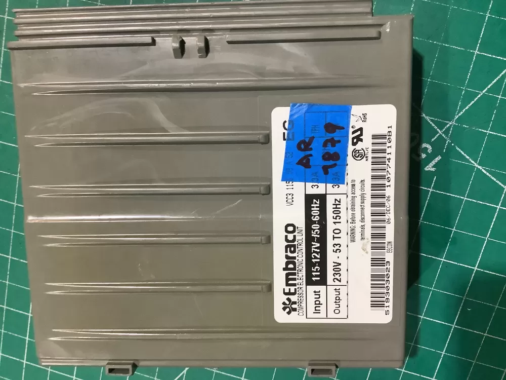  519303023 Refrigerator Control Board Embraco Inverter AZ227299 | AR1879
