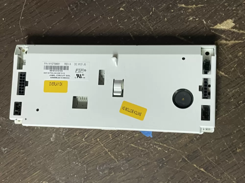 Whirlpool W10758681 Refrigerator Control Board AZ51701 | Wm1876