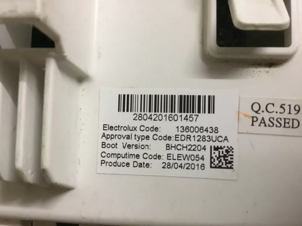 Electrolux 136006438 Dryer Control Board AZ14882 | NR559