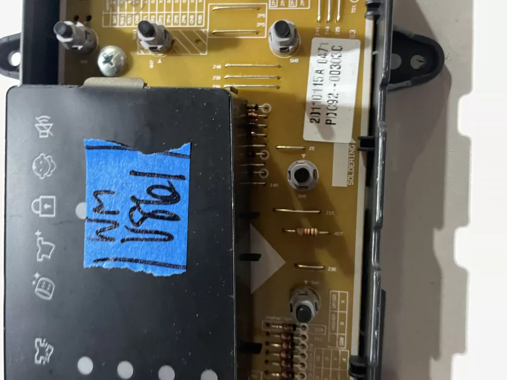 Samsung PDC92 00303C Washer Control Board User Interface AZ184344 | Wmv861
