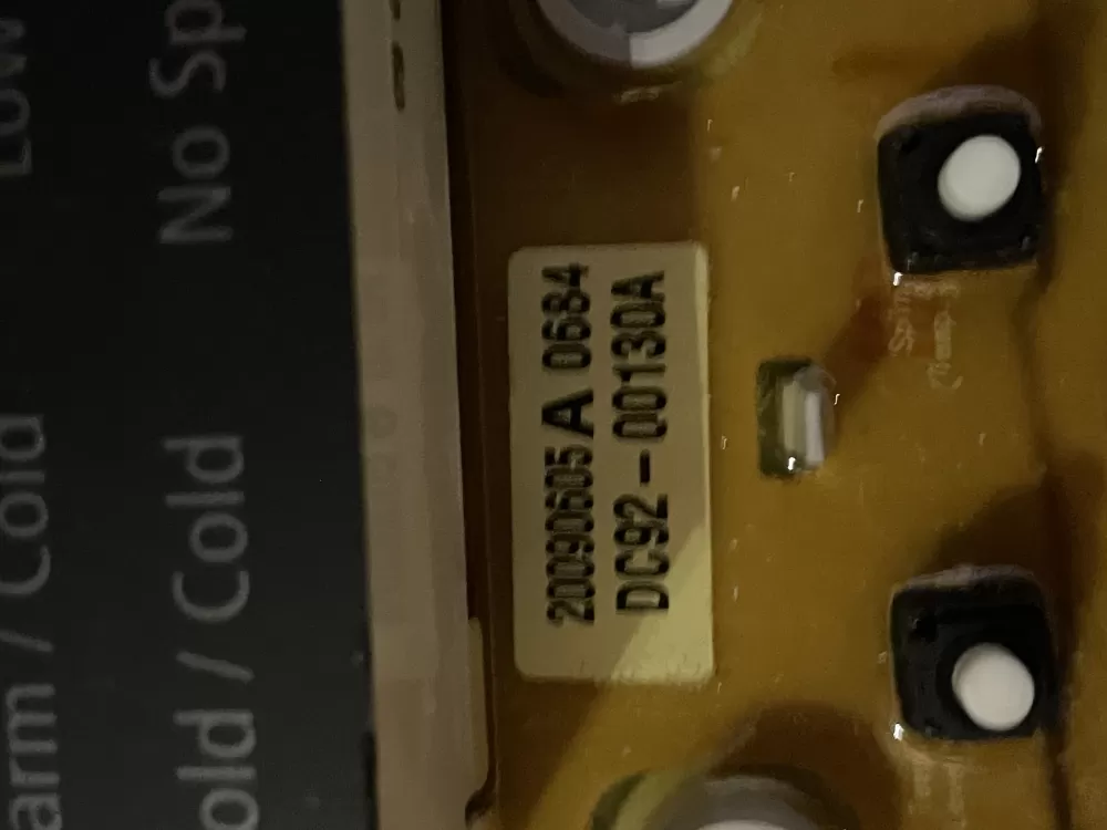 Samsung DC92-00130A DC92-00125A Washer UI Control Board AZ34225 | Wmv374