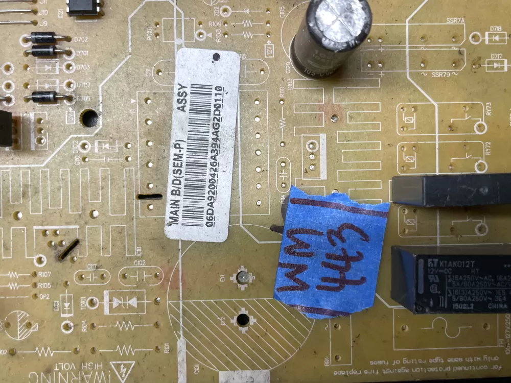 Samsung PBA1D0015 DA92 00426A Refrigerator Control Board AZ35906 | Wm443
