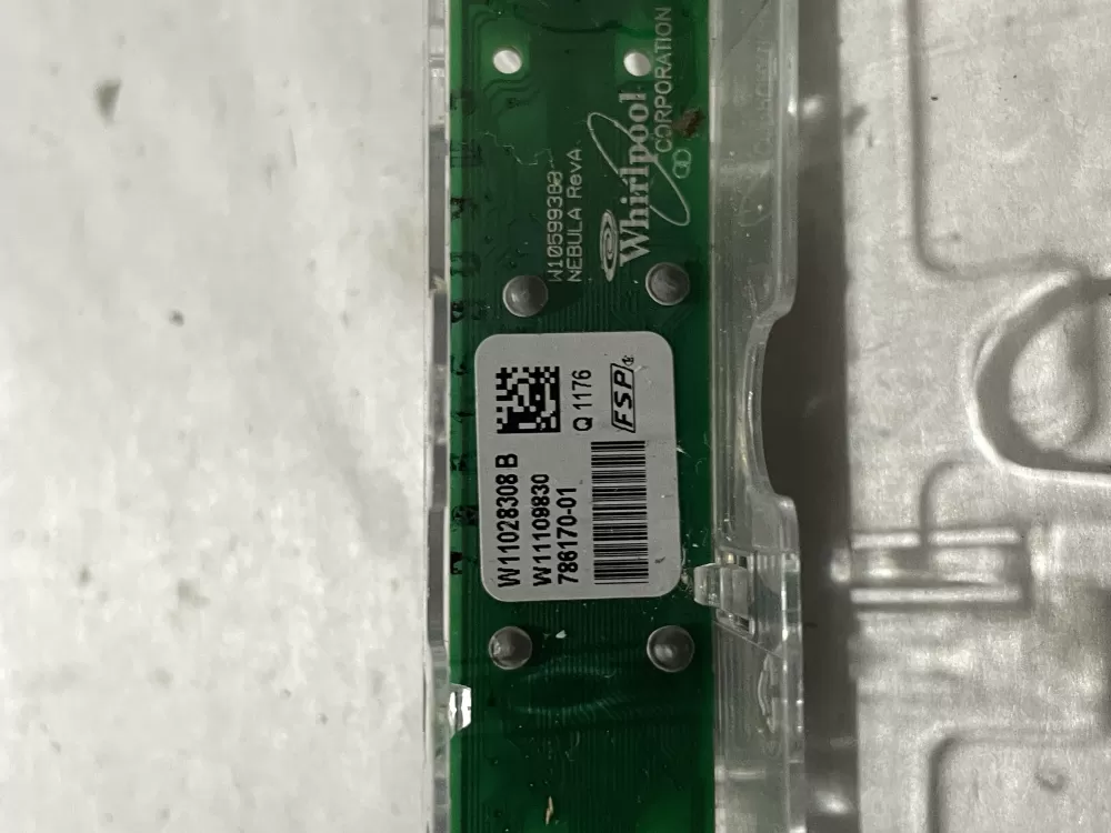 Whirlpool W11028303 dishwasher user interface AZ201698 | Wm2433