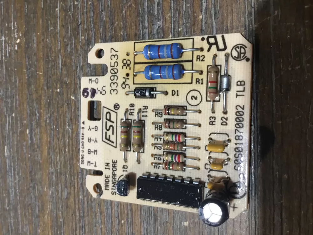 Whirlpool  KitchenAid  Kenmore  Maytag AP6022061  3390537  3390537R  3977407  8558178  8558178R  W10476828 Dryer Moisture Sensor Control Board