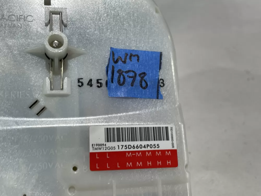GE 175D6604P055 WH45X22698 Washer Timer AZ149357 | Wm1878