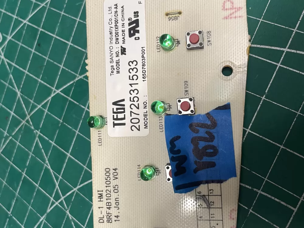 GE 165D7803P001 WD21X10378 Dishwasher Control Board AZ202685 | Wmv822