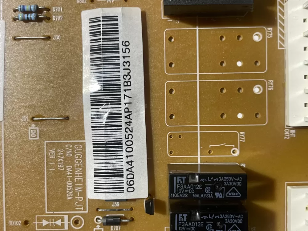 Samsung DA41-00524A DA41-00526A Refrigerator Control Board AZ141231 | Wmv99