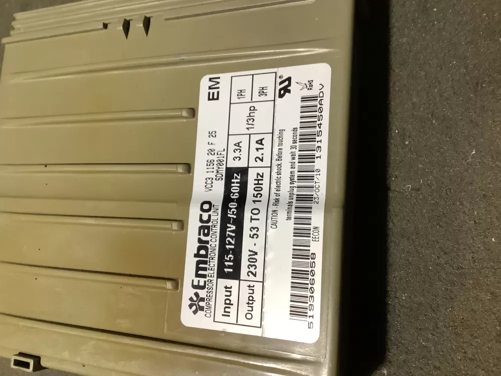 Bosch 00650436 519306058 Refrigerator Inverter Control Board AZ113294 | NR2124