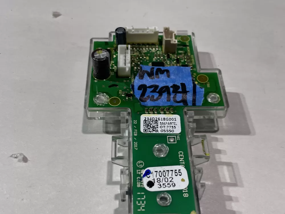 GE 234D2618G001 WE04X27284 Dryer Control Board AZ142334 | Wm2394