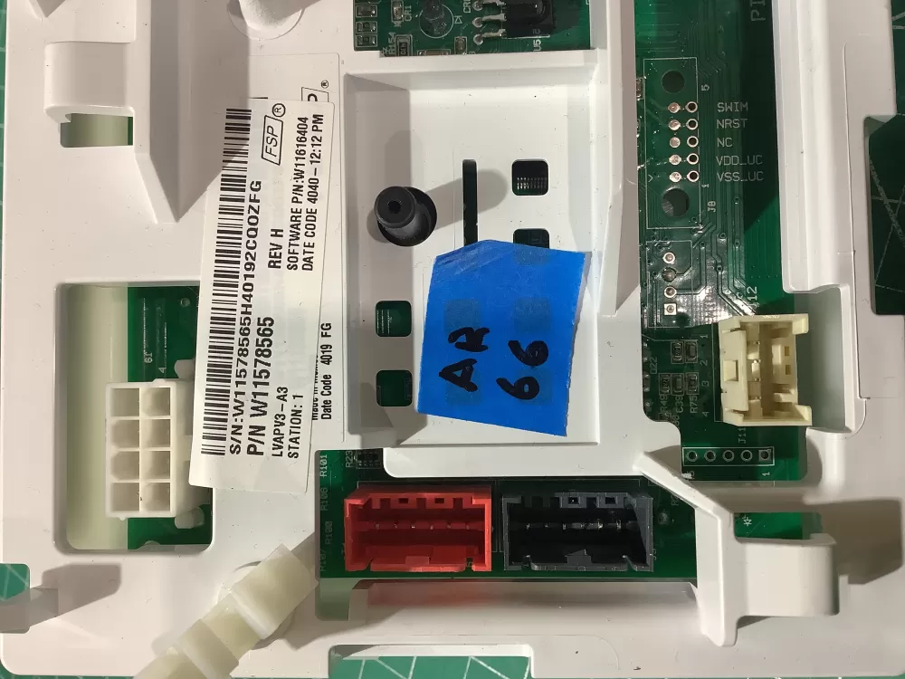 Whirlpool KitchenAid Roper W11578565 Washer Control Board AZ193537 | AR66