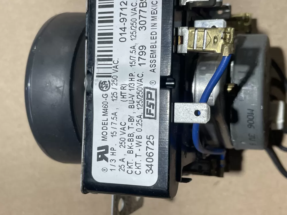 Whirlpool Maytag Amana WP3406725 3406725 AP6008573 Dryer Timer AZ88098 | Wm1424