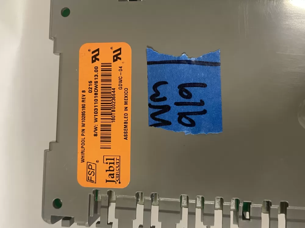 Whirlpool Maytag KitchenAid Dishwasher Control Board AZ232184 | Wm919
