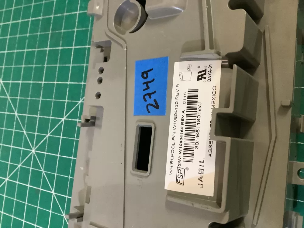 Whirlpool Dishwasher Control Board Part # W10804130 W11025829 AZ187444 | NR2749