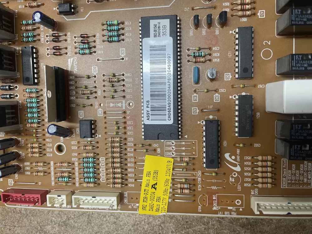 Samsung DA92 00204A Refrigerator Control Board AZ8838 | KM1531