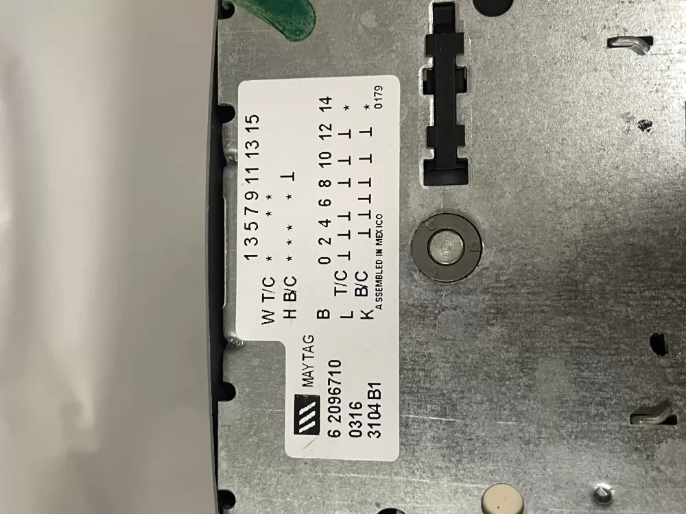 Maytag 6 2096710 62096710 Washer Timer AZ224350 | Wm854