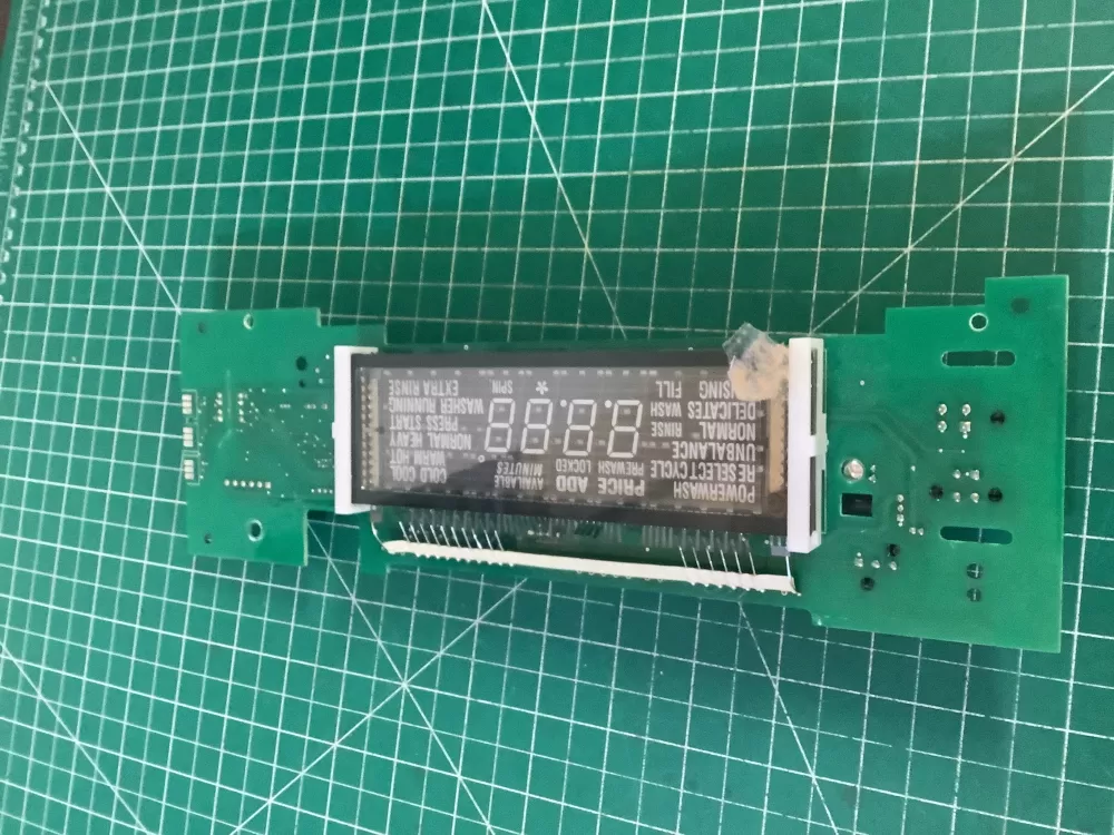 Maytag W11323695 AP6887094 W11229666 W10781747 W10821580 W10821595 W10849076 W10849081 W10866347 W10866387 W10866388 W10873788 W10873812 W10873825 W10881723 W10881724 W10881725 W10895092 W10899812 W10899813 W10903929 W10903932 W10903934 W10909058 W10909059 W10917839 W11033881 W11033882 W11033883 W11051561 W11051562 W11051563 W11085746 W11085747 W11100599 W11105542 W11226801 W11302601 Washer Control Board UI Display