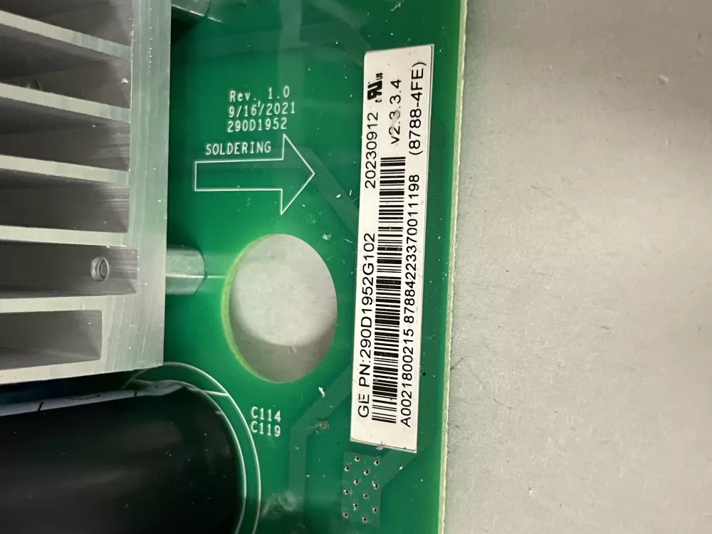 GE PD00081403 WH22X35837 Inverter Washer Control Board AZ219699 | Wm1819