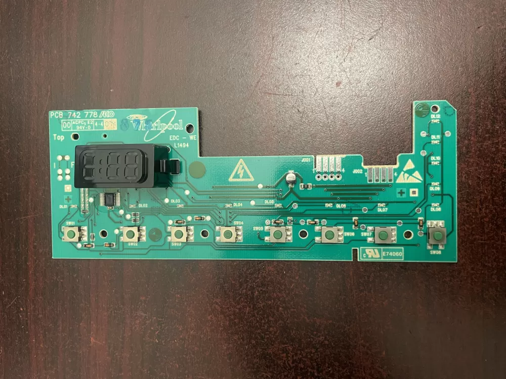 Whirlpool 714484 03 Washer Control Board AZ92538 | KM1472