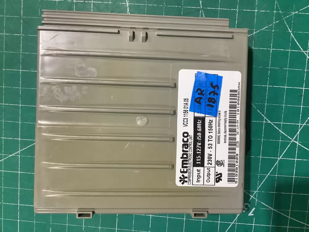 Embraco Refrigerator Control Inverter 519301009 AZ227276 | AR1875