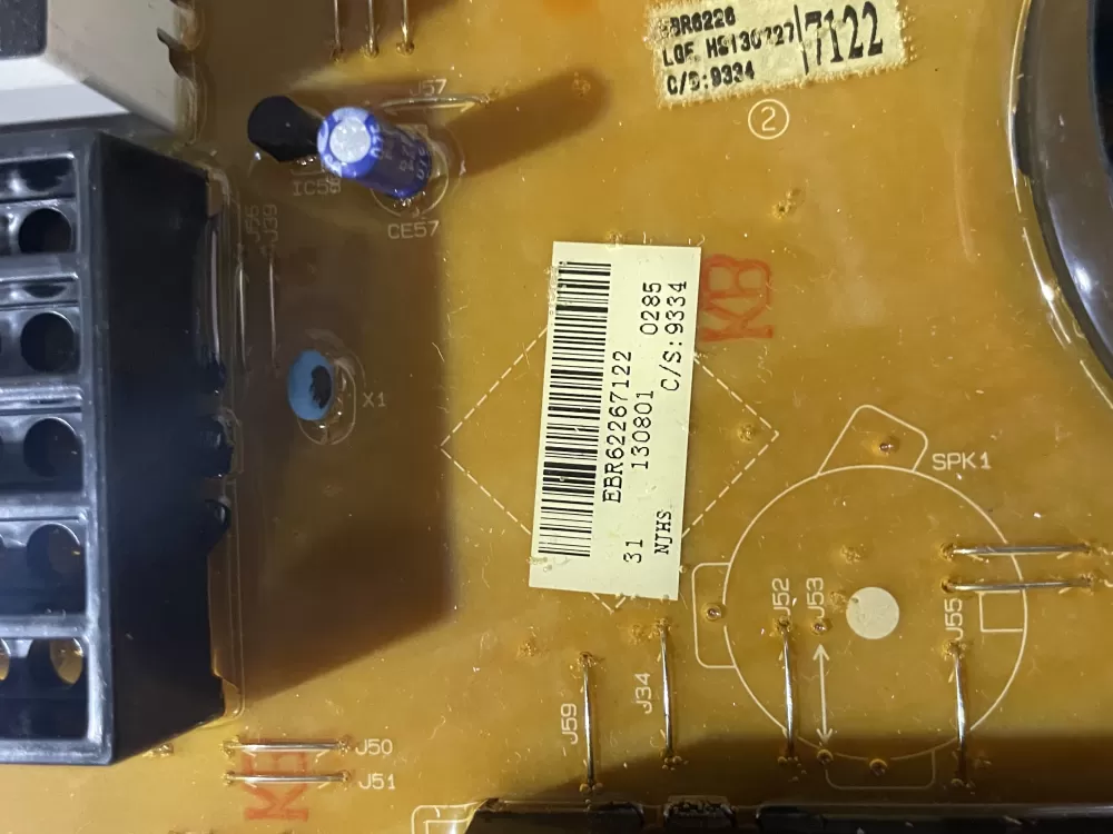LG EBR62267117 EBR62267122 PS7792454 Washer Control Board AZ192554 | Wmv147