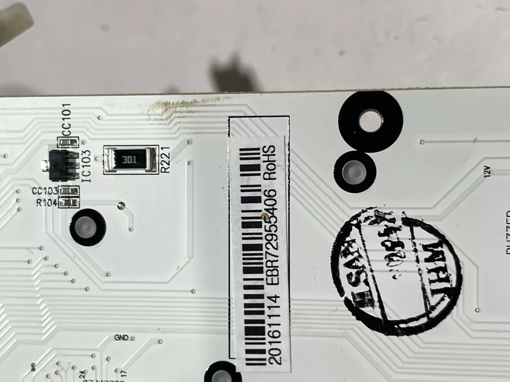 EBR72955406 Refrigerator Control Board Pcb Display AZ157961 | Wm343