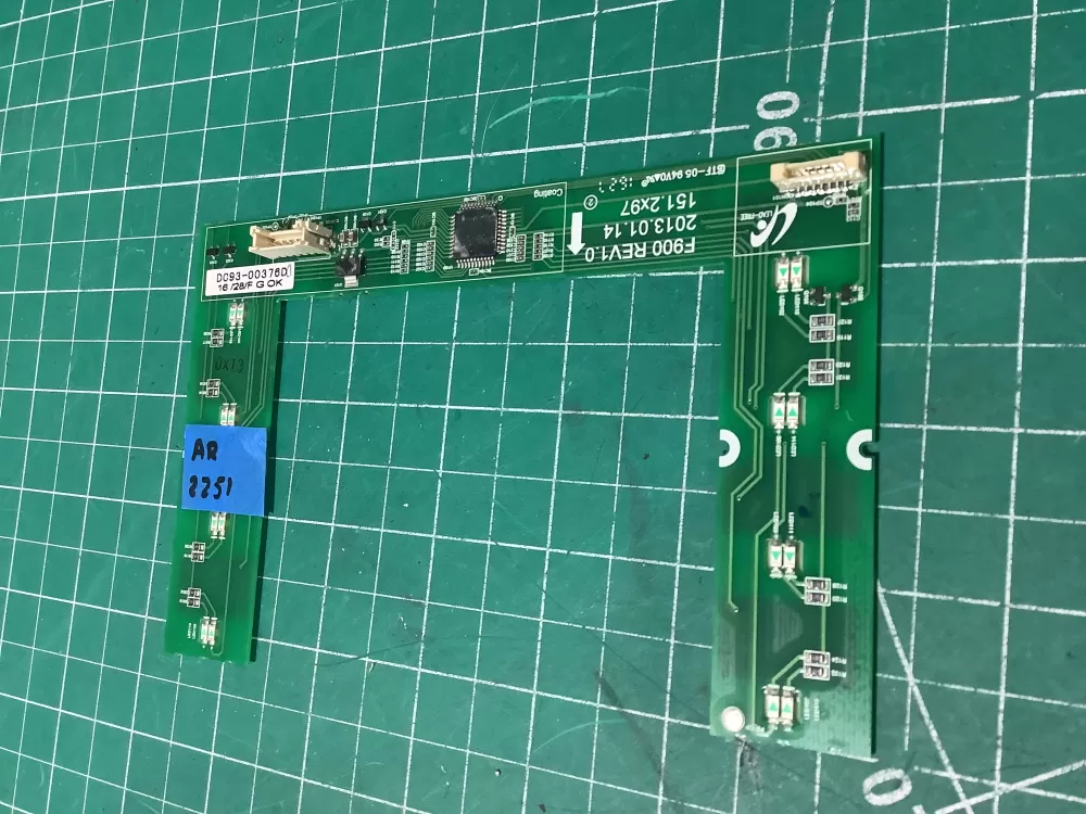 Samsung DC92-01607J DC94-06643A Dryer UI Control Board AZ193164 | AR2251