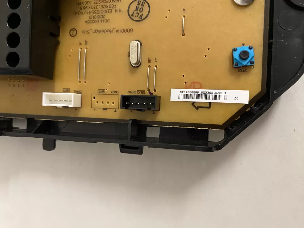 Samsung DC92 01802K DC9201802K Washer Control Board AZ188358 | BKV865