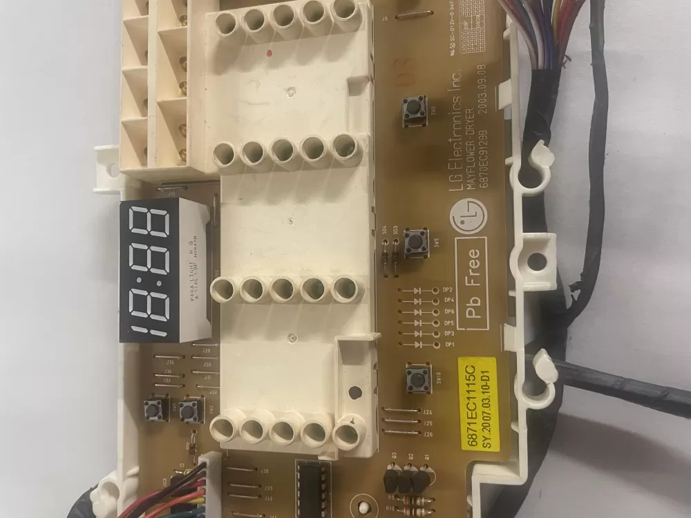 LG 6870EC9129B 6871EC1115C Dryer Control Board AZ119921 | KMV693