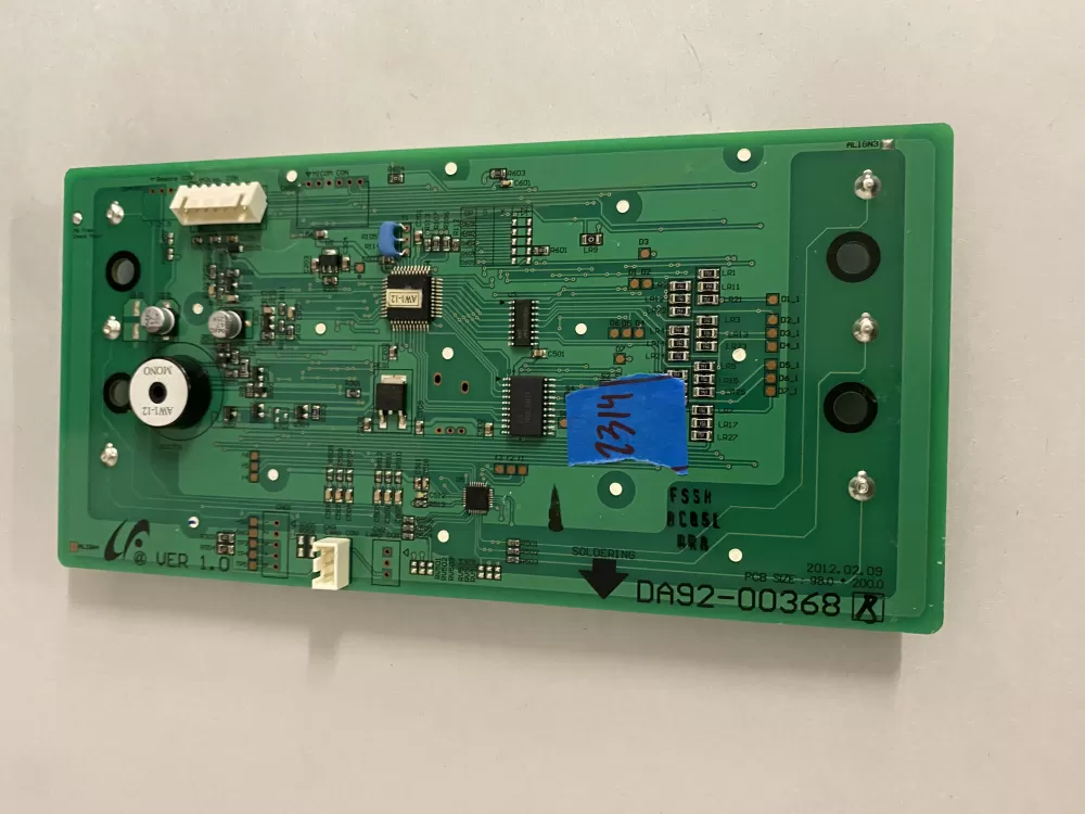 Samsung DA92-00368 B Refrigerator Dispenser UI Control Board AZ203207 | BK2314