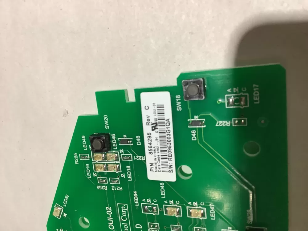 Whirlpool 8564295 User Interface Control Board AZ144665 | ZC2431