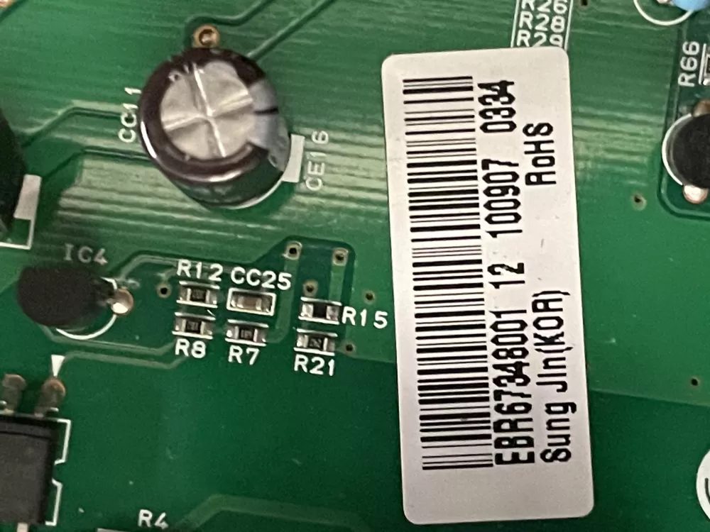 LG EBR67348001 Refrigerator Control Board AZ19818 | WM868