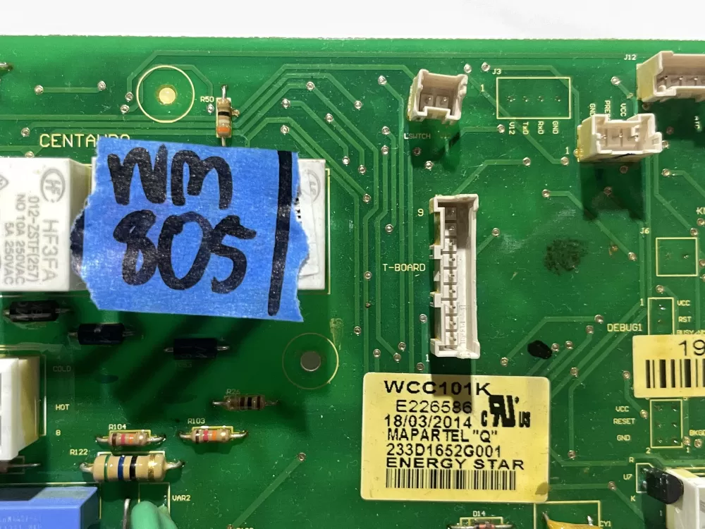 GE Kenmore WH18X10002 233D1652G001 Washer Control Board AZ111897 | Wm805