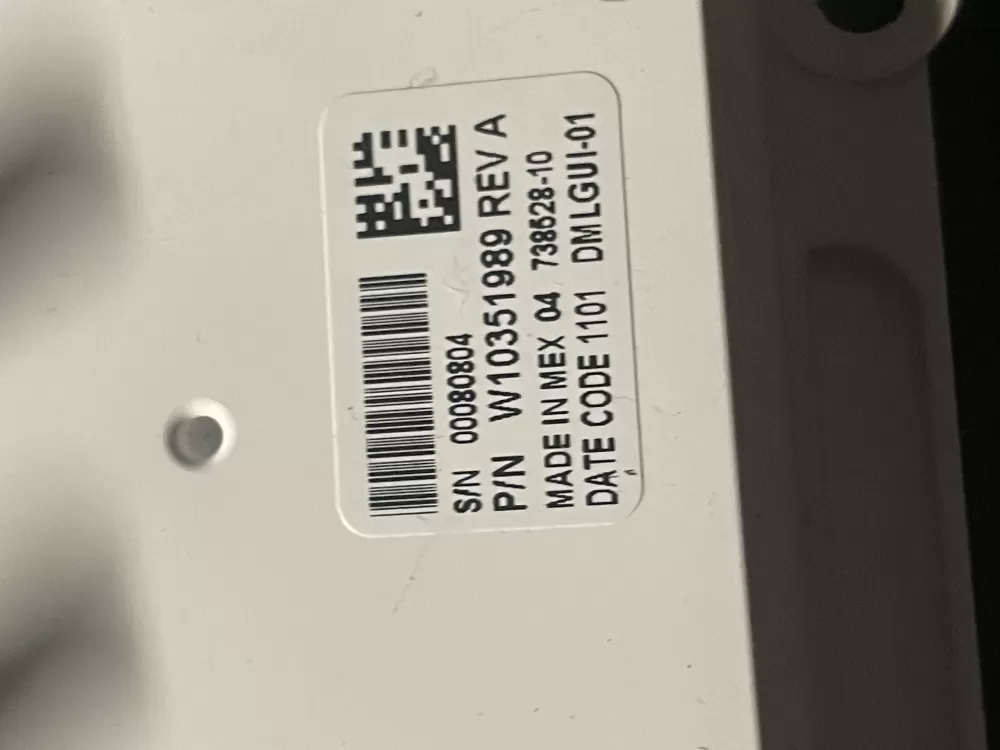 Kenmore W10272628 W10351989 Washer Interface Control Board AZ6365 | WmV338