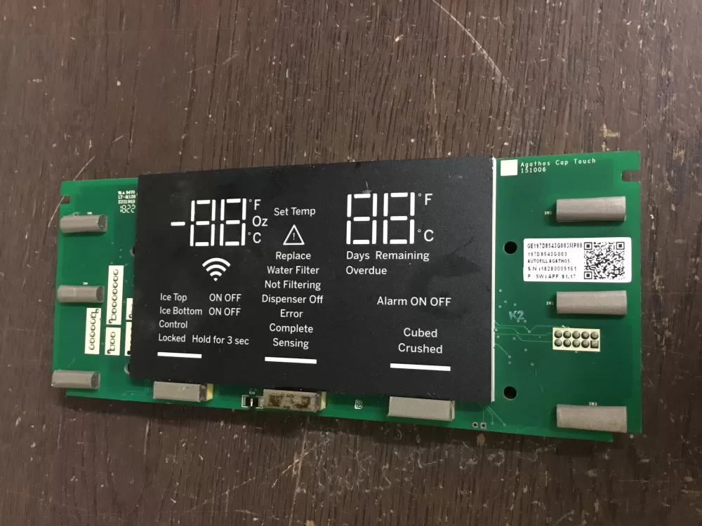 GE 197D8543G003 Refrigerator Control Board