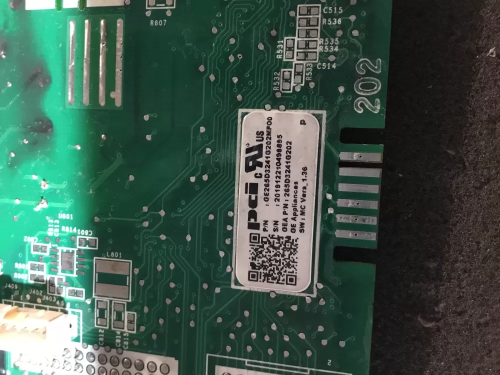 GE 265D3241G202 Dishwasher Control Board AZ101398 | NR597