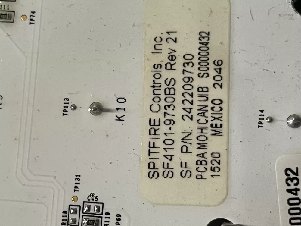 Frigidaire AP6285796 Refrigerator Display Control Board P# AZ1179 | Wm1274