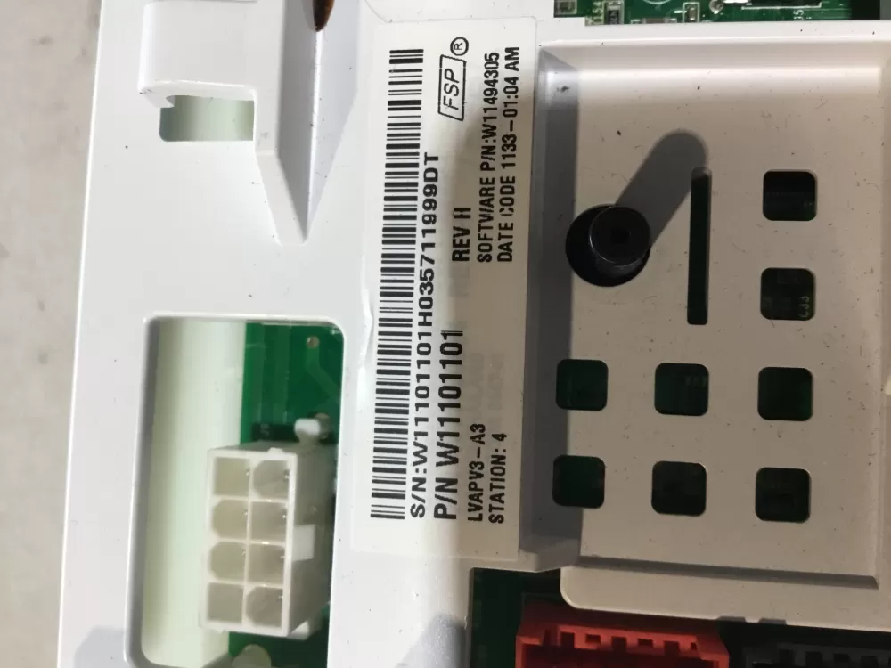Whirlpool AP6285268 W11101101 W11170319 Washer Control Board AZ49109 | NR1800