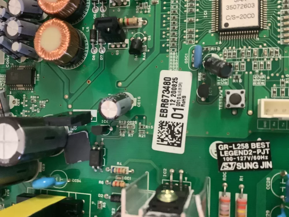LG EBR67348018 Refrigerator Control Board AZ196984 | NR2752