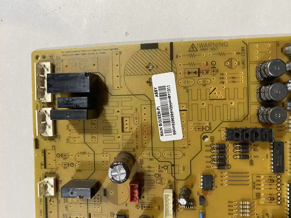 Samsung DA92 00384N Refrigerator Control Board AZ131716 | BK2160