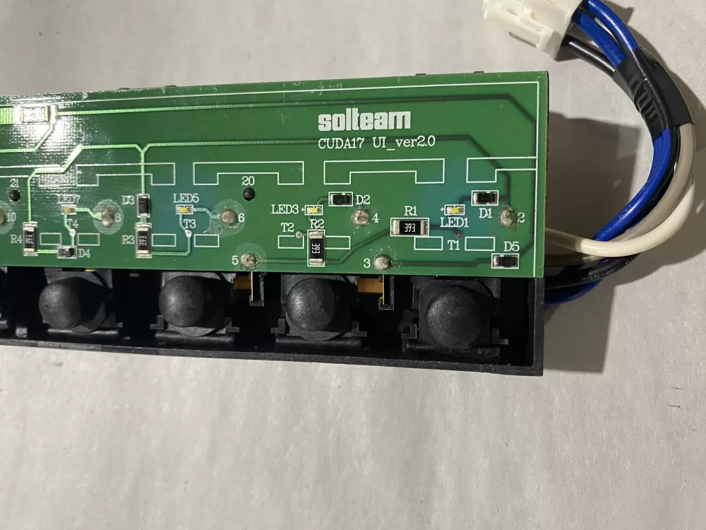 Whirlpool CUDA17 UI_VER1.0 Refrigerator Control Board AZ193389 | BK2188