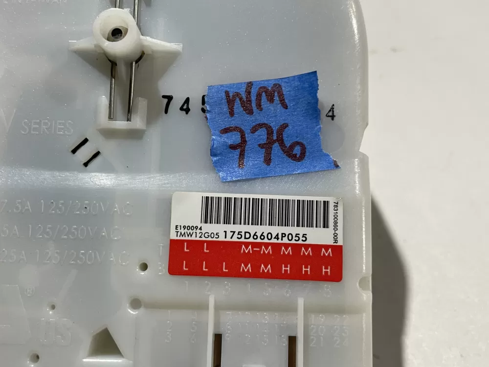 GE 175D6604P055 WH45X22698 Washer Timer AZ113103 | Wm776