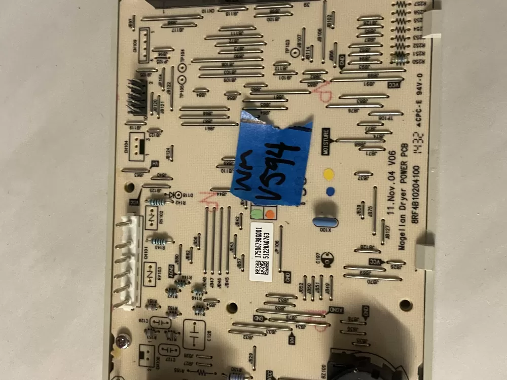 GE 175D6798G001 WE04M10011 Dryer Control Board AZ227389 | Wmv594