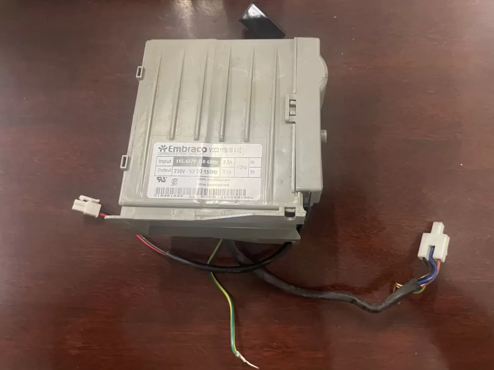 Whirlpool 5193301022  VCC3 1156 08 A 02 Refrigerator Compressor Inverter Control Board