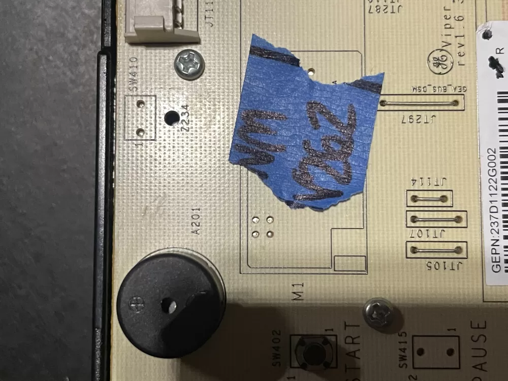 GE 237D1395G014 237D1122G002 WH12X20500 Washer Control Board AZ28829 | WMV262