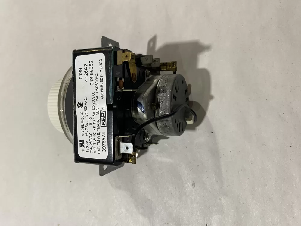 Whirlpool  Roper  Estate AP6009023 3398137 3406704 3976574 WP3976574 PS11742165 Dryer Timer