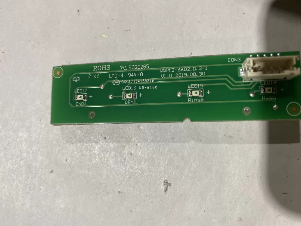 Samsung E320265 17176000018581 Dishwasher Control Board AZ105232 | BK554