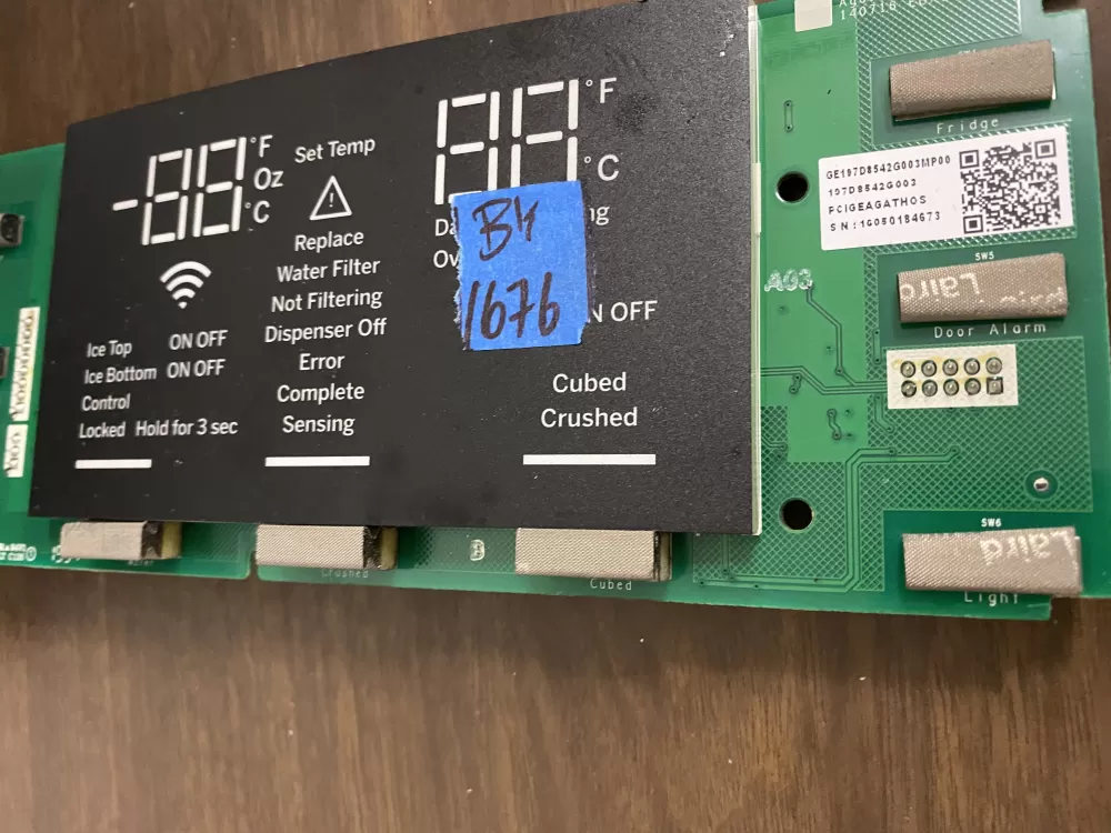 GE 197D8542G003 Refrigerator Control Board Dispenser AZ31868 | BK1676
