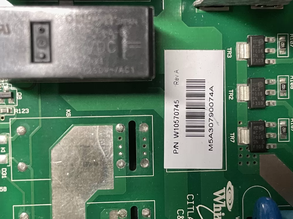 Whirlpool W10570739 Washer Control Board AZ13923 | 722