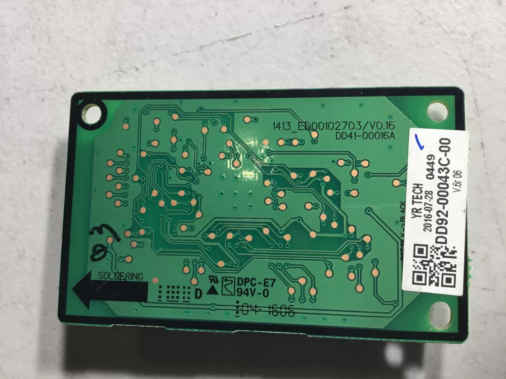 Samsung DD92 00043C Washer Control Board Electronic AZ42532 | NR1735