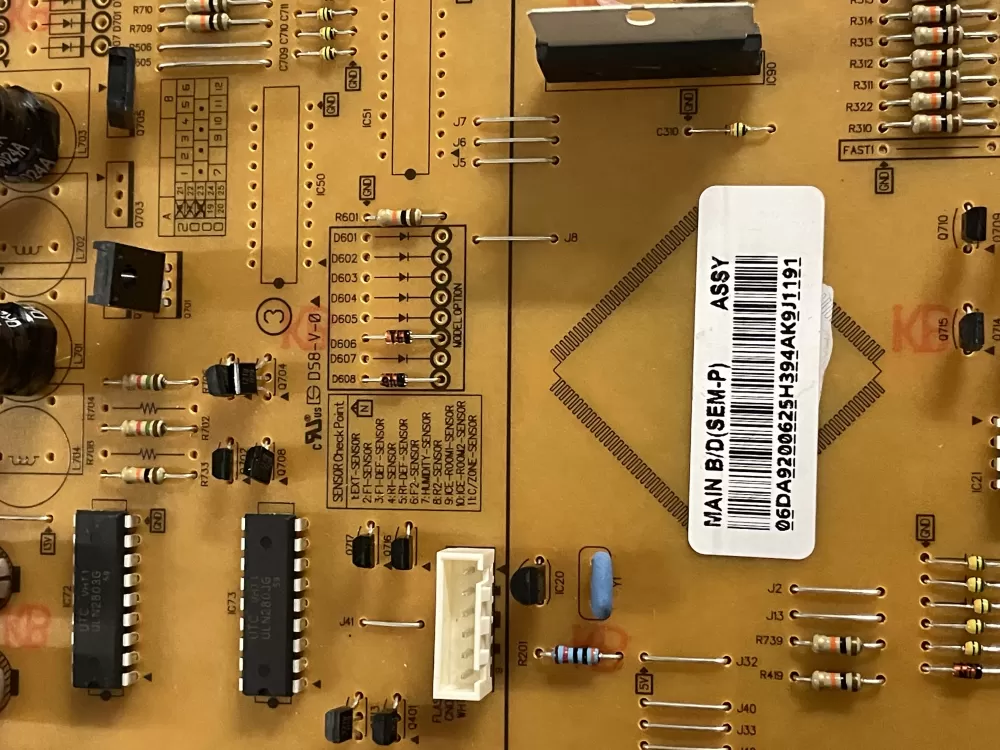 Samsung DA92 00625H Refrigerator Control Board AZ143839 | KM2404